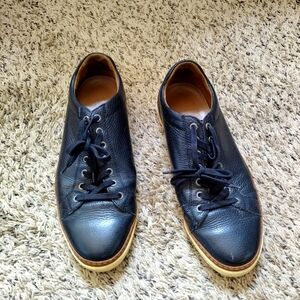 Allen Edmonds Porter Lace-up Black Leather Sneaker Sz 9